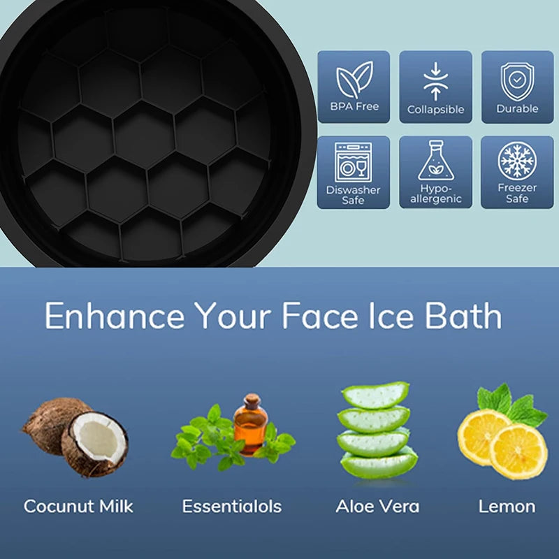 Facials Plunge Dipping Face Folding Ice Washbasin Skin Care Tool Home Qme