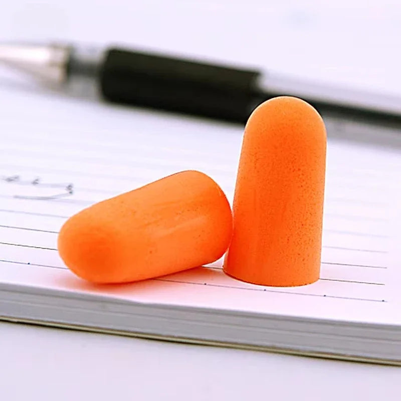 50/20/10 Pairs Anti Noise Earplugs Work Study Sleep Travel Aircraft Noise Reduction Soft Foam Earplugs Separately Packaged Qme