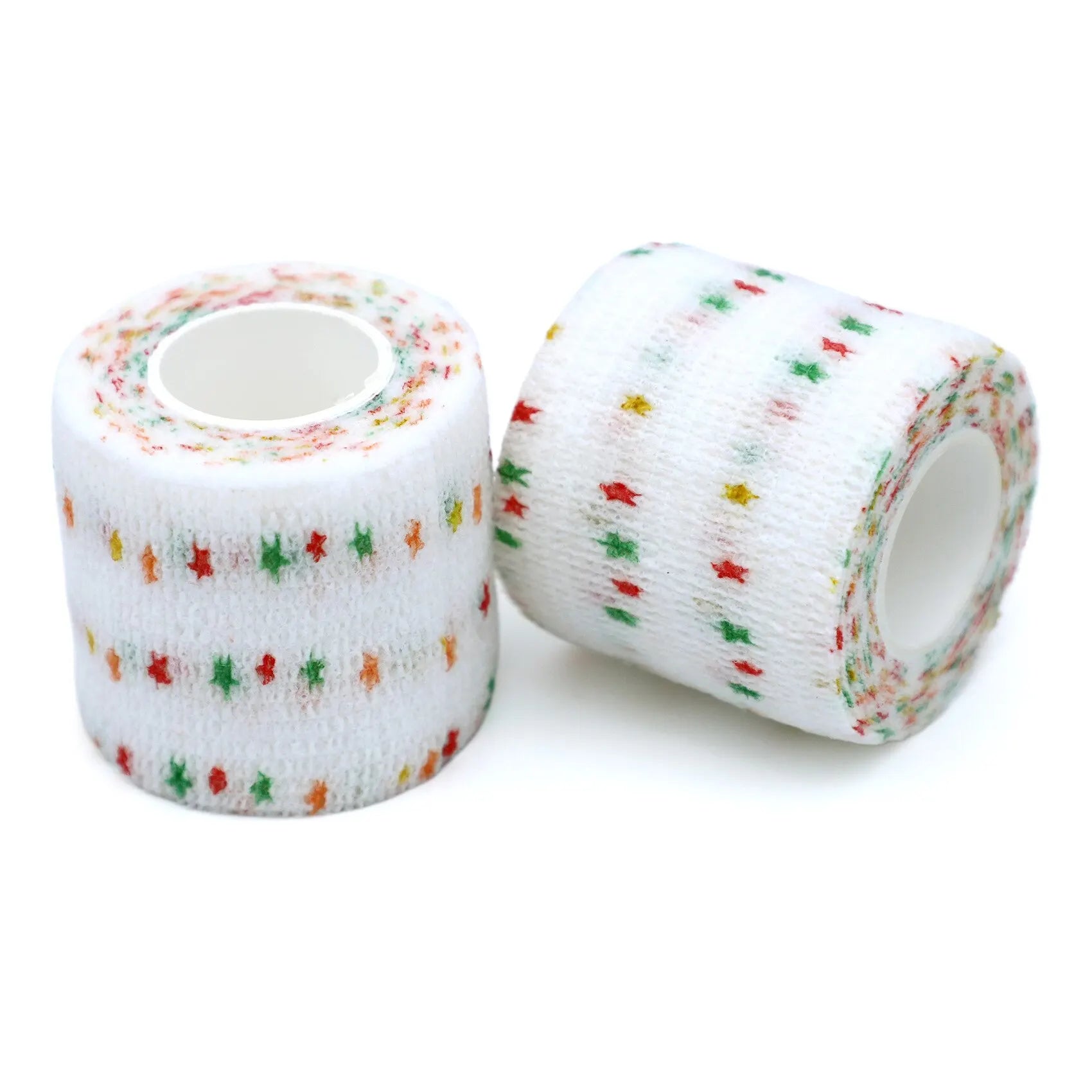 6 Roll Medical Therapy Elastic Bandage 4.8m Printed Sports Knee Protector Colorful Self Adhesive Wrap Tape for Finger Joint Pet Qme 5.0cmX4.8m color stars 6pcs