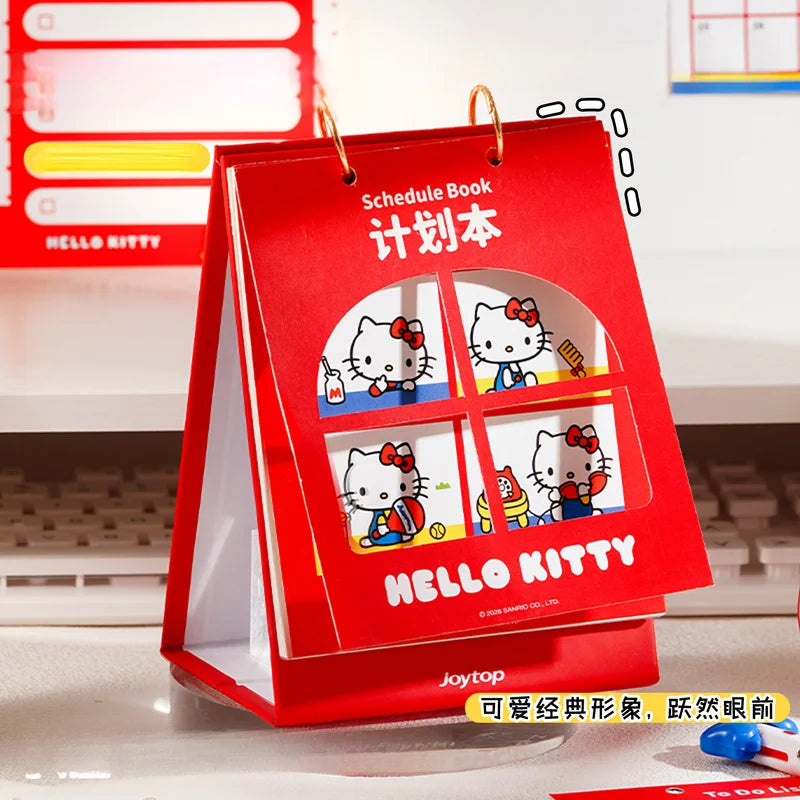 Hello Kitty Daily Planner Self-Discipline and Time Management Planner Stylish Notebook for Students Qme