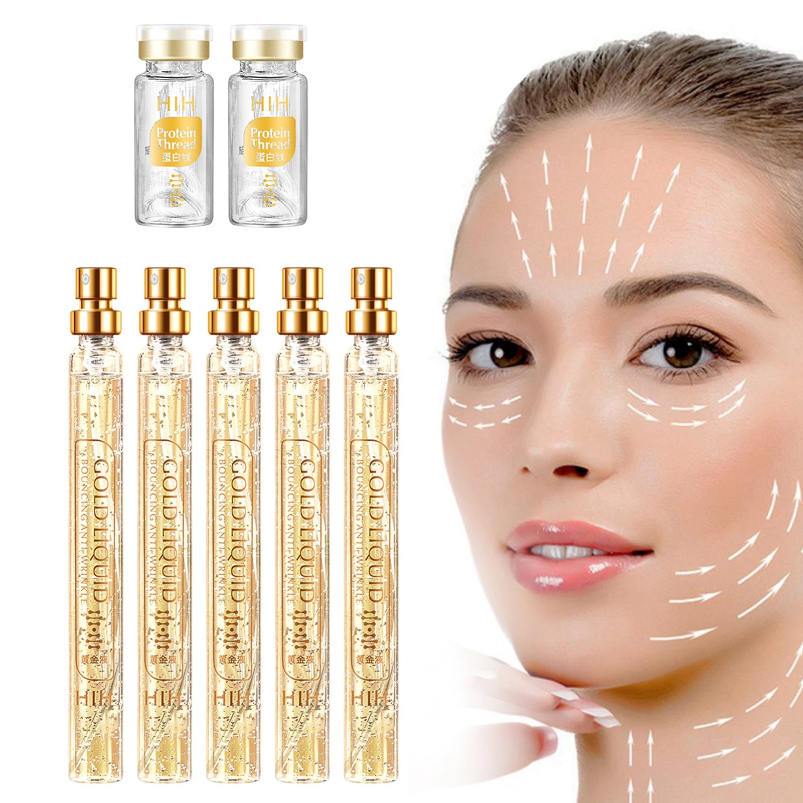 Protein Thread Lifting Combination Soluble Gold Essence Fine Lines Qme China Mainland