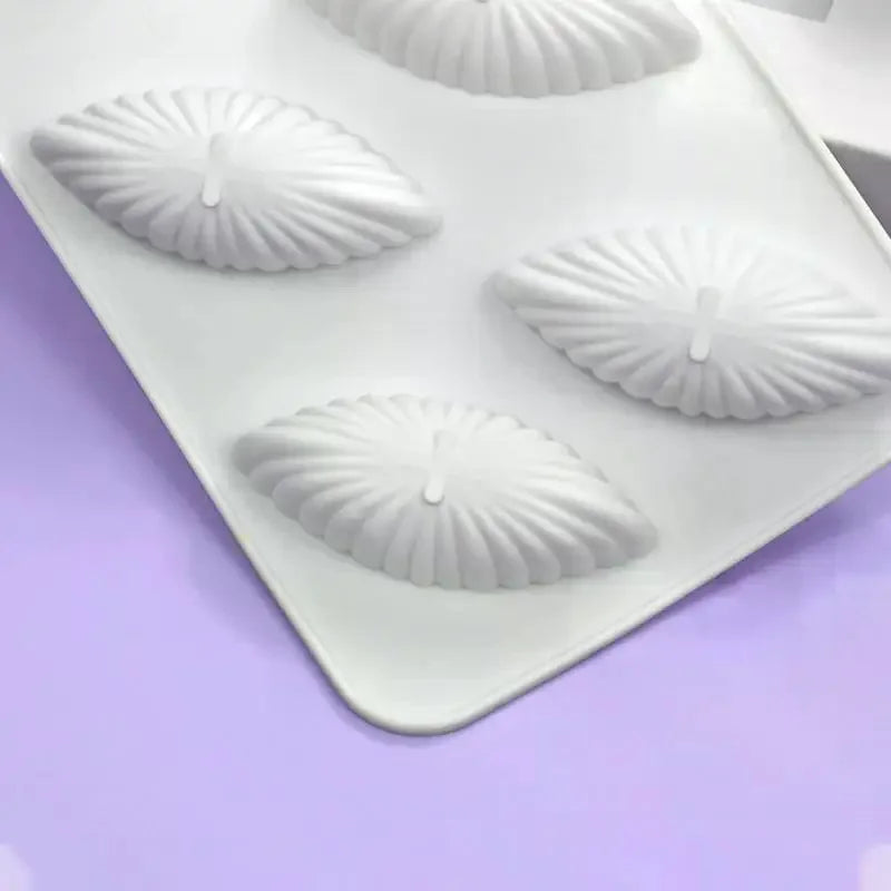 3D Shell Design Pudding Mousse Cake Moulds Madeleine Dessert Chocolate Silicone Mold Cake Decorating Tools Baking Supplies Qme