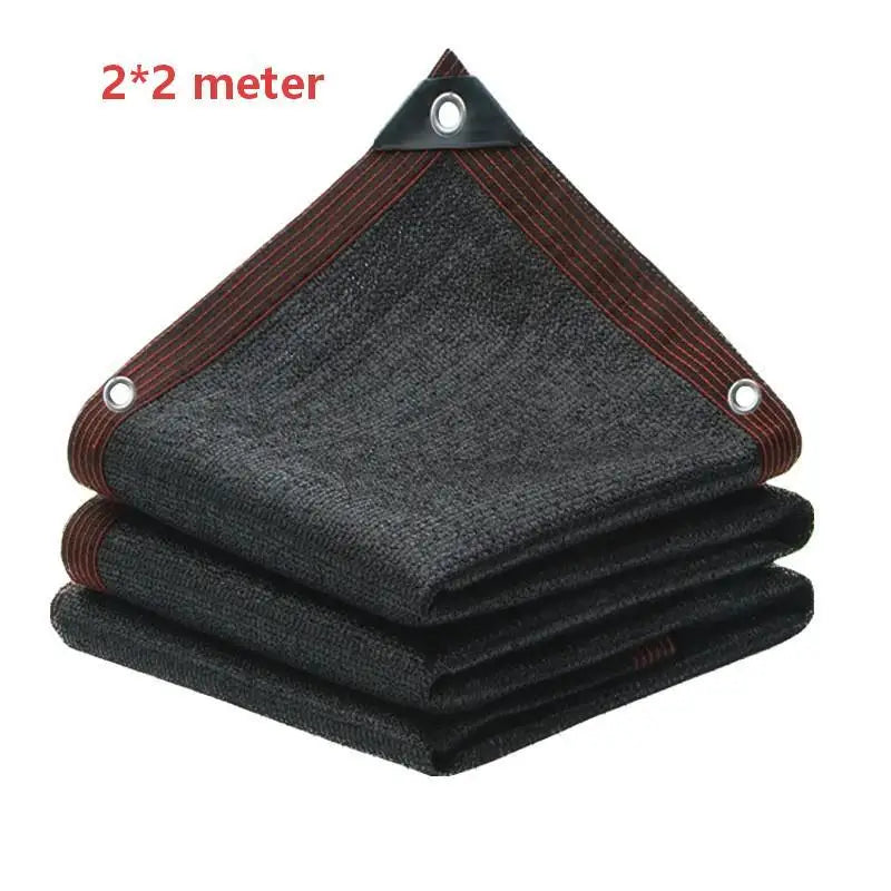 Black Sun Shade Net High Density UV Protection Breathable Tear Resistant Sunblock Cloth For Garden Patio Balcony Outdoor Use Qme Black 2x2 meter