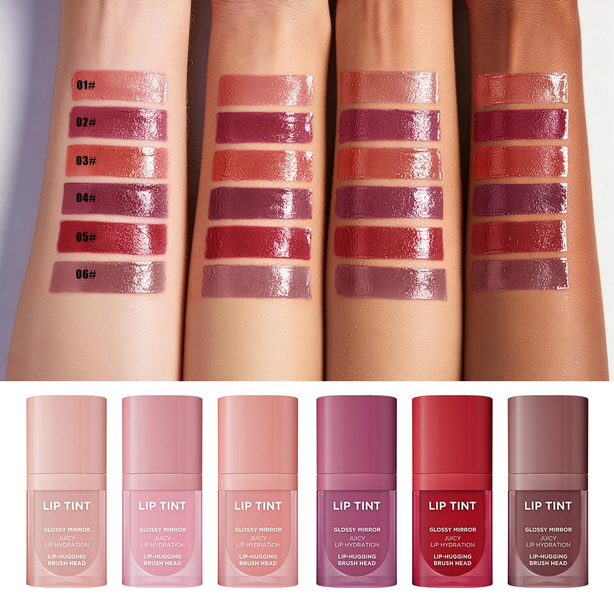 Velvet Lip Gloss Matte Lip Tint Waterproof Non-stick Cup Anti-fade Moisturizing Long Lasting Plump Lip Makeup Qme