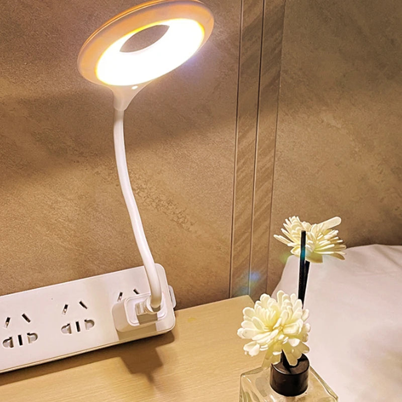 Intelligent Voice Controlled Night Light LED Book USB Flexo Desk Lamp Qme