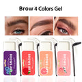 Natural 3D Transparent Brow Gel Waterproof Long-lasting Shaping Qme 4 in set