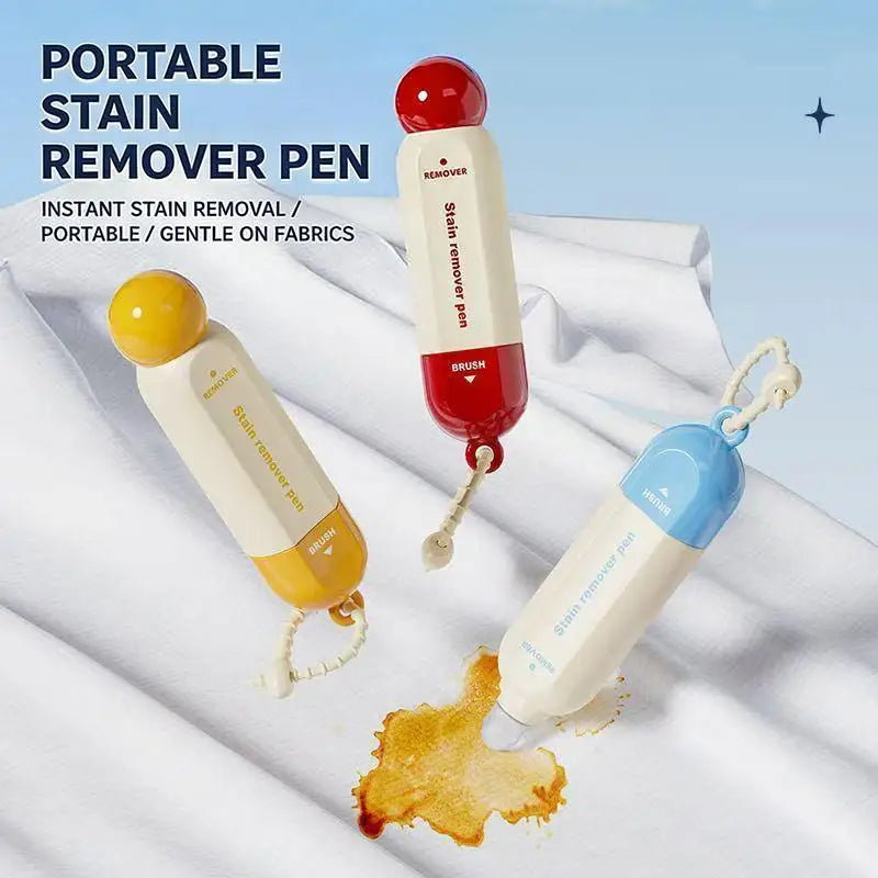 Double-headed Portable No Wash Stain Remover Pens Cleaning Brushes Clothes Instant Stain Remover Pens For Clothes And Fabric Qme