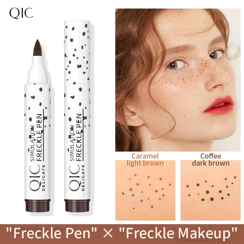Face Fake Freckles Pen Natural Waterproof Concealer for Long Lasting Look Dot Spot Pen Makep Tool Cosmetic Qme