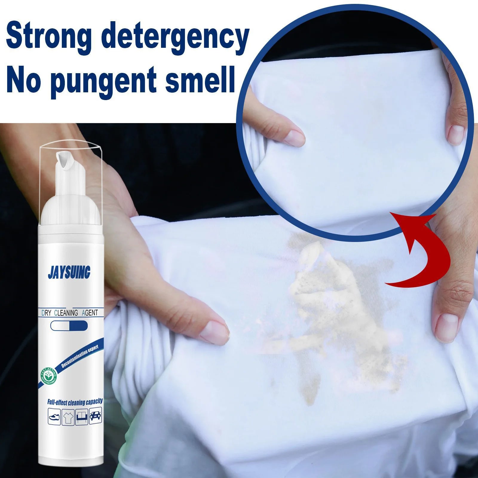 Dry Clothing Foam Cleaner Down Jacket Oil Stain Removal Mattress Sofa Decontamination Dry Cleaner Wash Free Clothes Cleaner Foam Qme