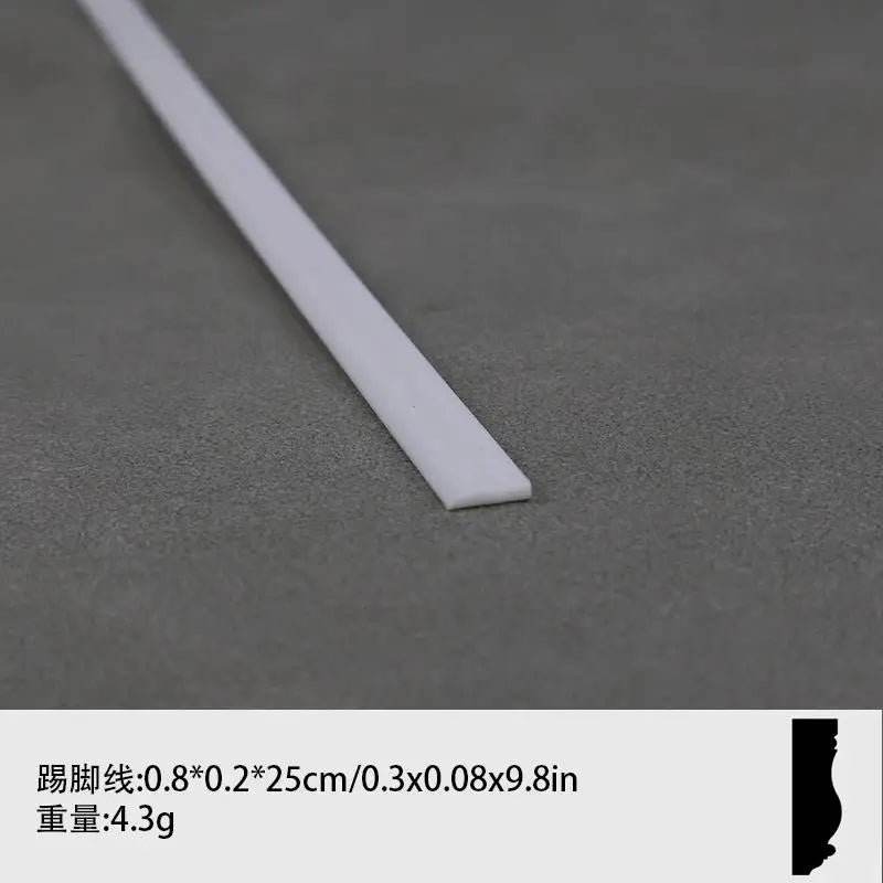 1 12 Dollhouse Miniature Skirting Line Mini Waistline Bathroom Living Qme A1