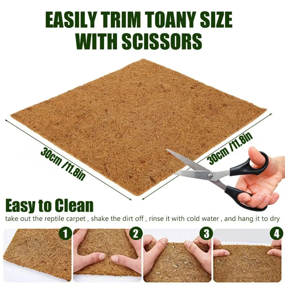 Chicken Nesting Pads Natural Eco-Friendly Coconut Coir & Palm Hens Bedding Mats Reusable Chicken Nesting Mats for Egg Laying Qme