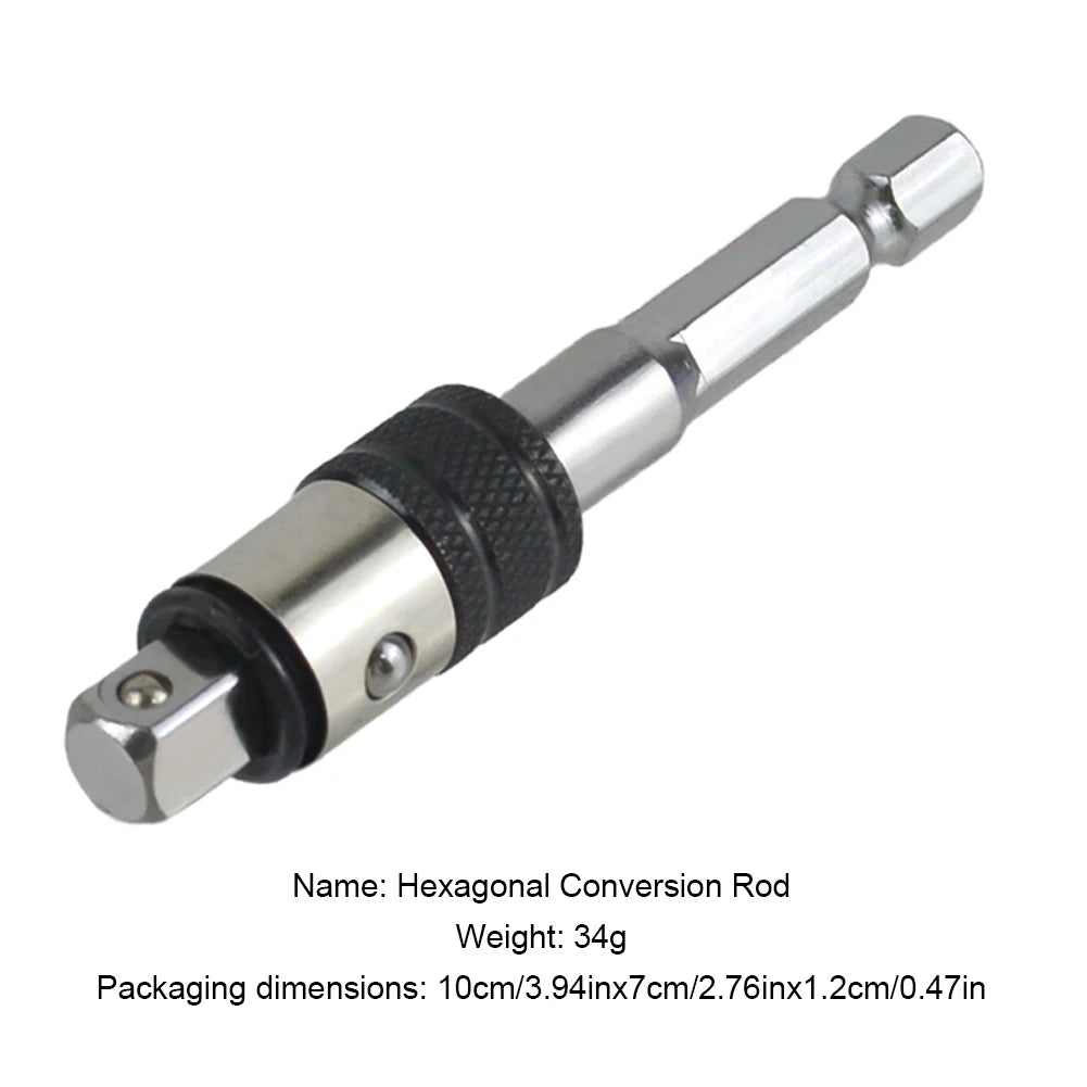 Hex Socket Adapter Hex Shank Adapter Drill Bit Converter for Rotary Hammer To Impact Drill Conversion Tool Qme