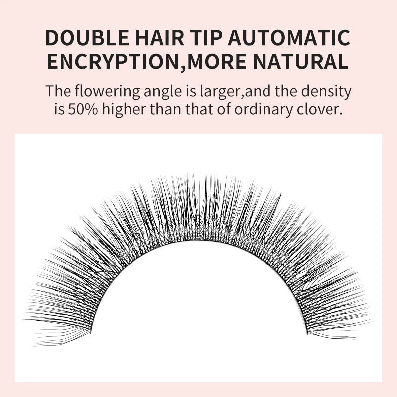 NATUHANA 3DW Shape Eyelash Extension 3D Premade Volume Fan Lashes W Qme