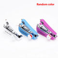 Random Mini Sewing Machine Needlework Cordless Handheld Clothes Qme random color 1pc