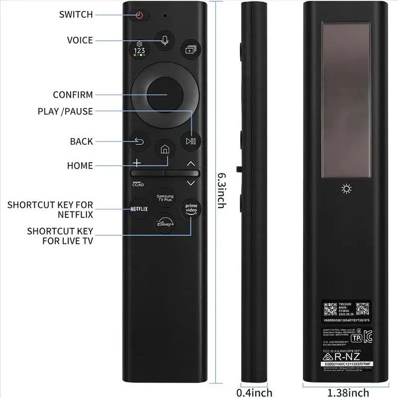 DIY Accessories BN59-01385A Replacement Voice Remote Control Smart Qme