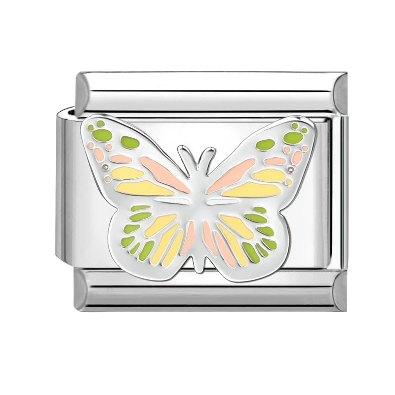2026 Y2K Colorful Pattern Art Street Cats Vase Flower Italian Charm Links Fit 9mm Stainless Steel Bracelet Women Men DIY Making Qme Style 5