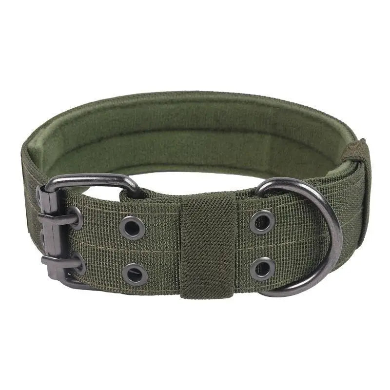 Heavy Duty Nylon Dog Collar Adjustable Buckle High Tensile Strength For Large Dogs Walking Training Hiking Qme XL A