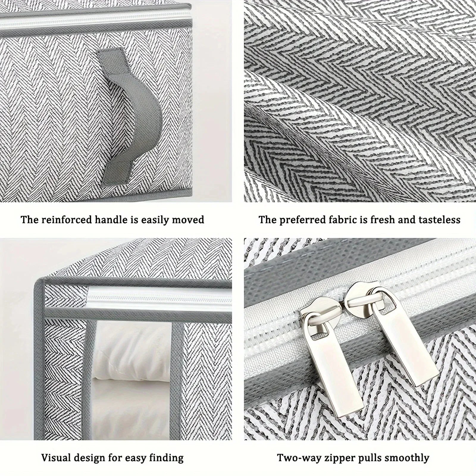 Household Anti-Humidity Cotton Quilt Large Capacity Dustproof Bag Foldable Moving Storage Bag Storage Bag with Visible Window Qme