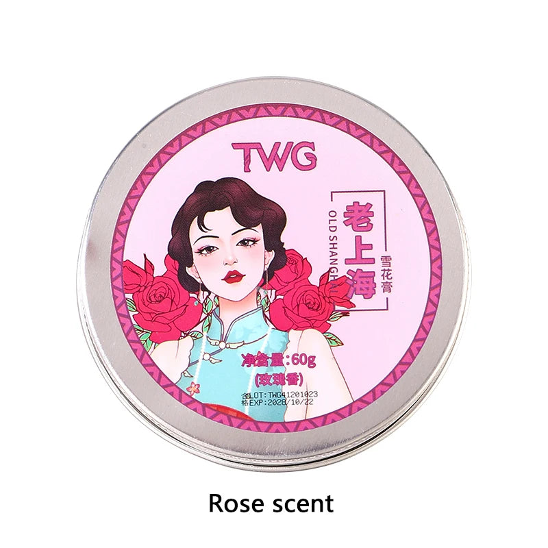 Snow Cream Long-lasting Moisturizing Refreshing Non Greasy Caring Qme Rose scent