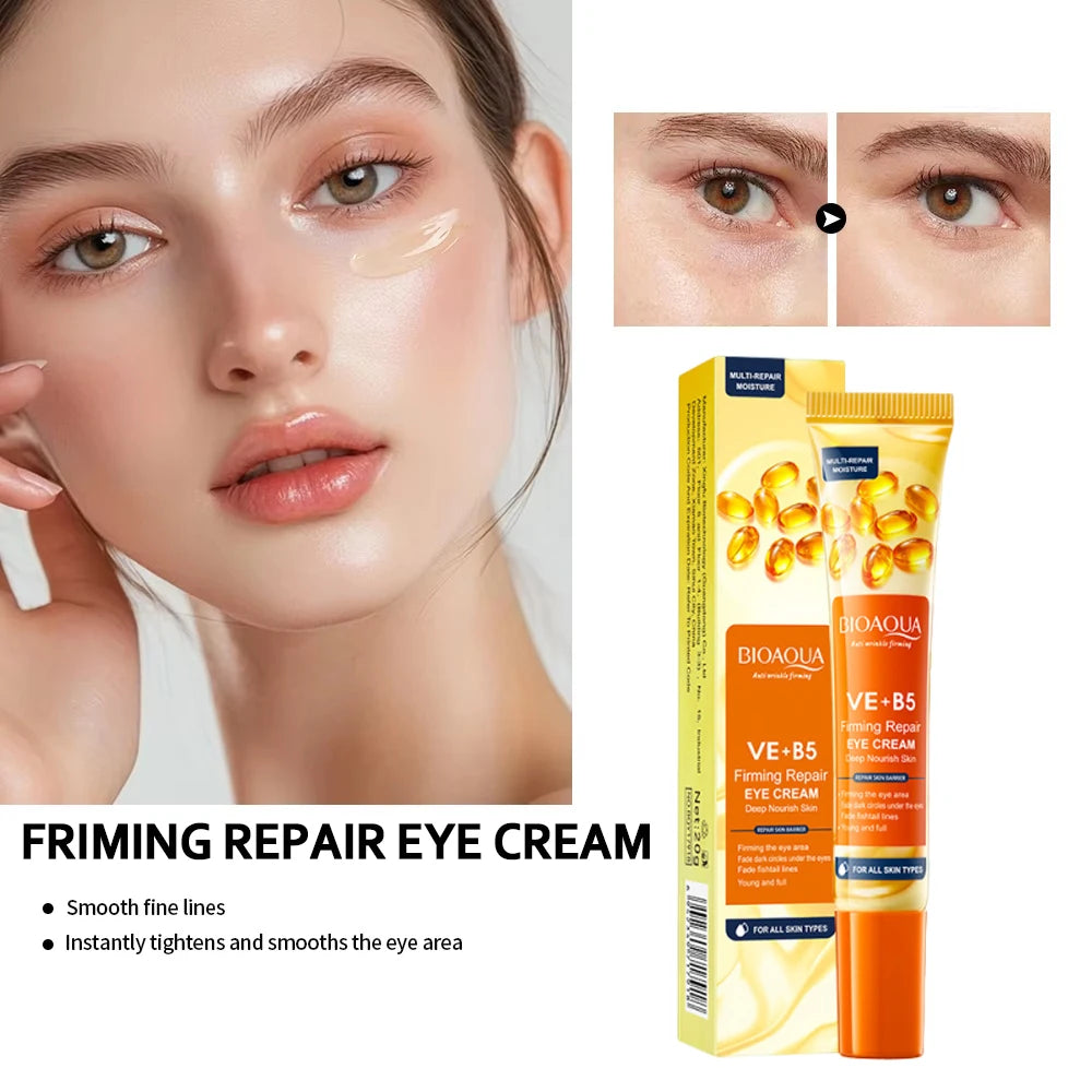 Instant Wrinkle Remove Eye Cream Collagen Remove Fine Lines Eye Bags Anti Dark Circle Puffiness Moisturizing Firming Eye Care Qme