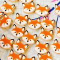 20pcs Cute Little Fox Resin Buttons, Creative Handmade Accessory Decorative Buttons Qme 20pcs