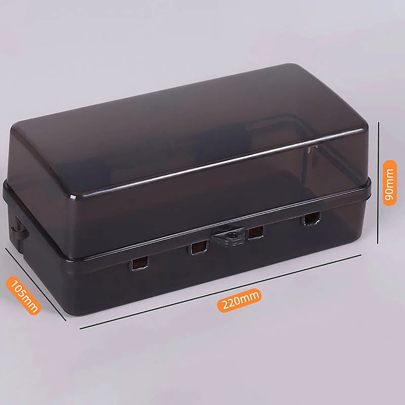 Outdoor Electrical Boxes Waterproof Cable Management Box Rain-proof Qme Black