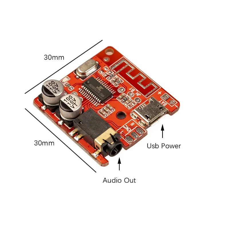 VHM-314 Bluetooth Audio Receiver Board Bluetooth 5.0 Mp3 Lossless Decoder Board Wireless Stereo Music Module Qme