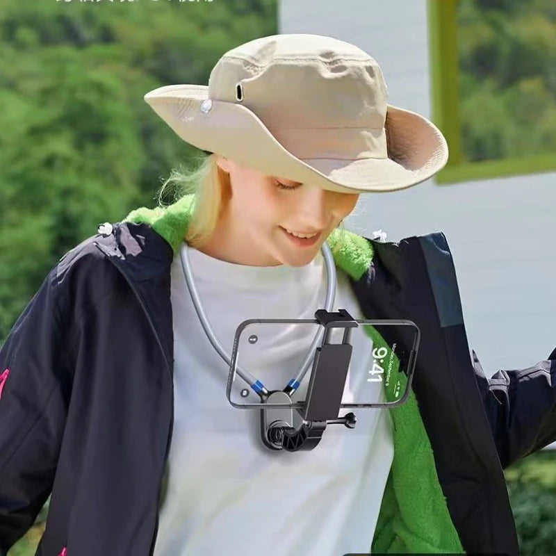 Stay Hands-free Magnetic Collar-style Neck Strap Phone Holder Strong Qme