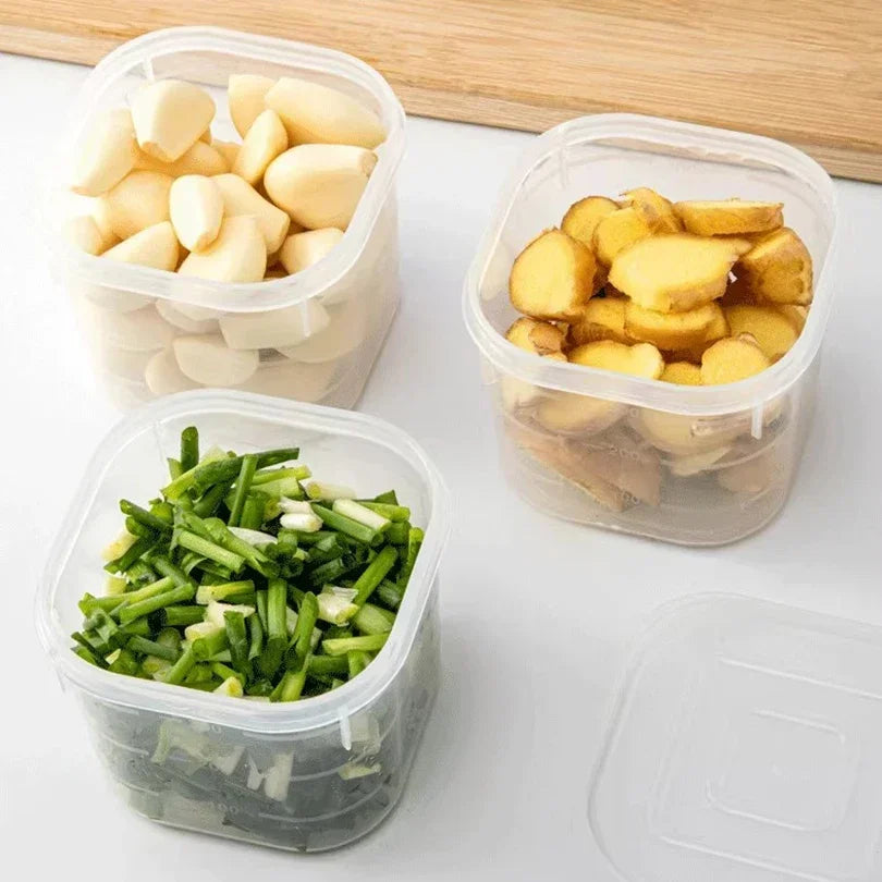 6 Compartment Food Storage Container Lid Refrigerator Fresh-keeping Qme