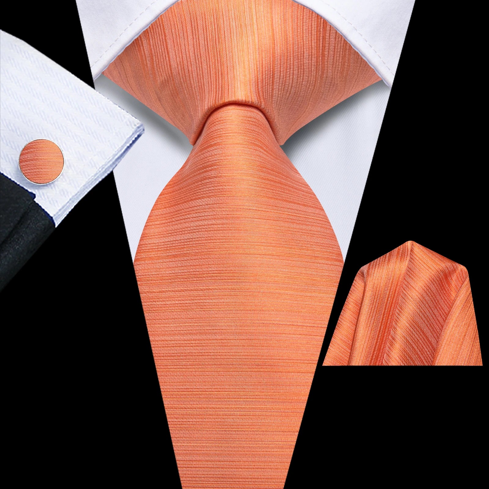 Mens Tie Necktie Plain Solid Purple Pink Orange Wedding Men Business Qme HT-N-0224