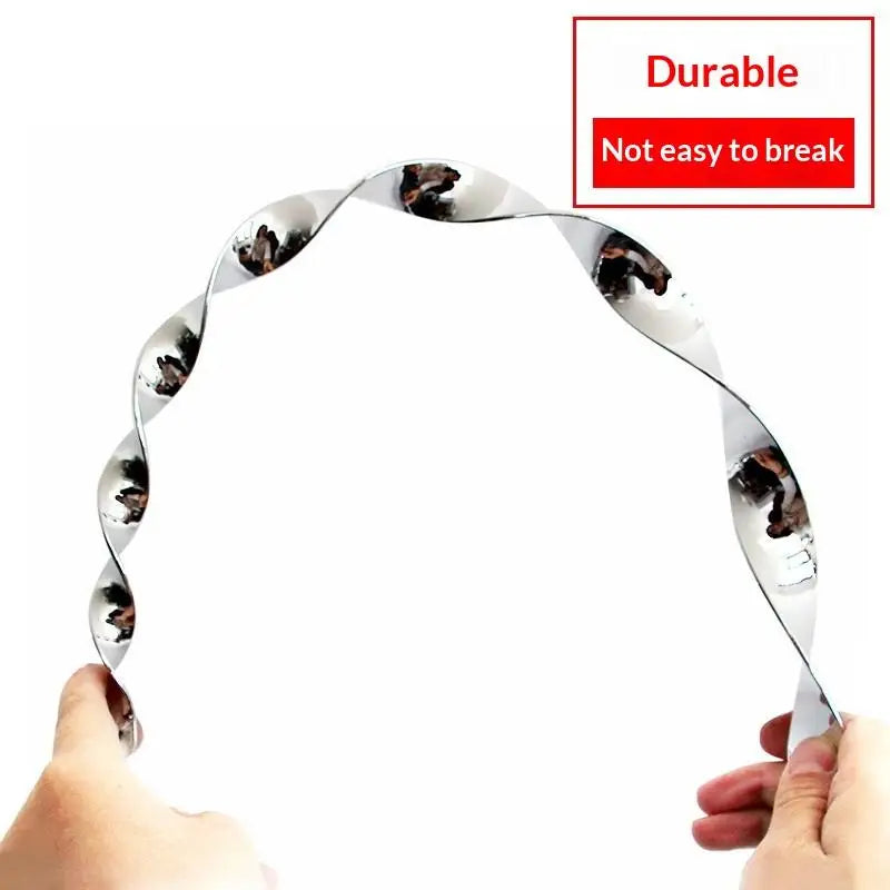 6/10/12Pcs Sparkling Bird Repellent Spiral Reflectors Silvery PS Hanging Deterrents For Garden Scare Away Woodpeckers Pigeons Qme