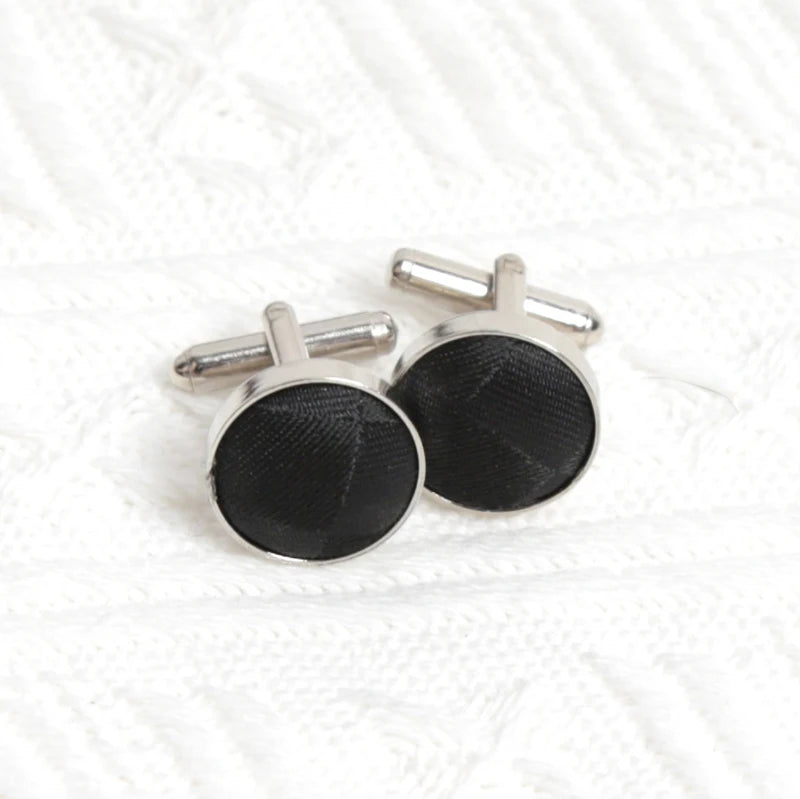 Black Stripe Tie Cufflink Cravat Bowtie Wedding Ties Gifts Men Handky