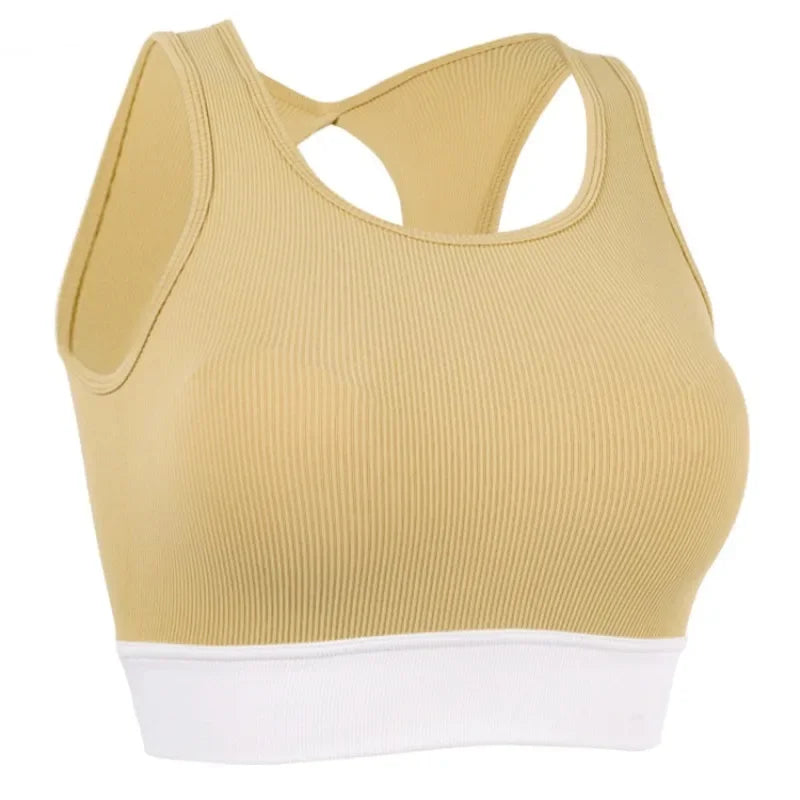 High-intensity Shockproof Gathering Sports Bra Women Running Training Qme