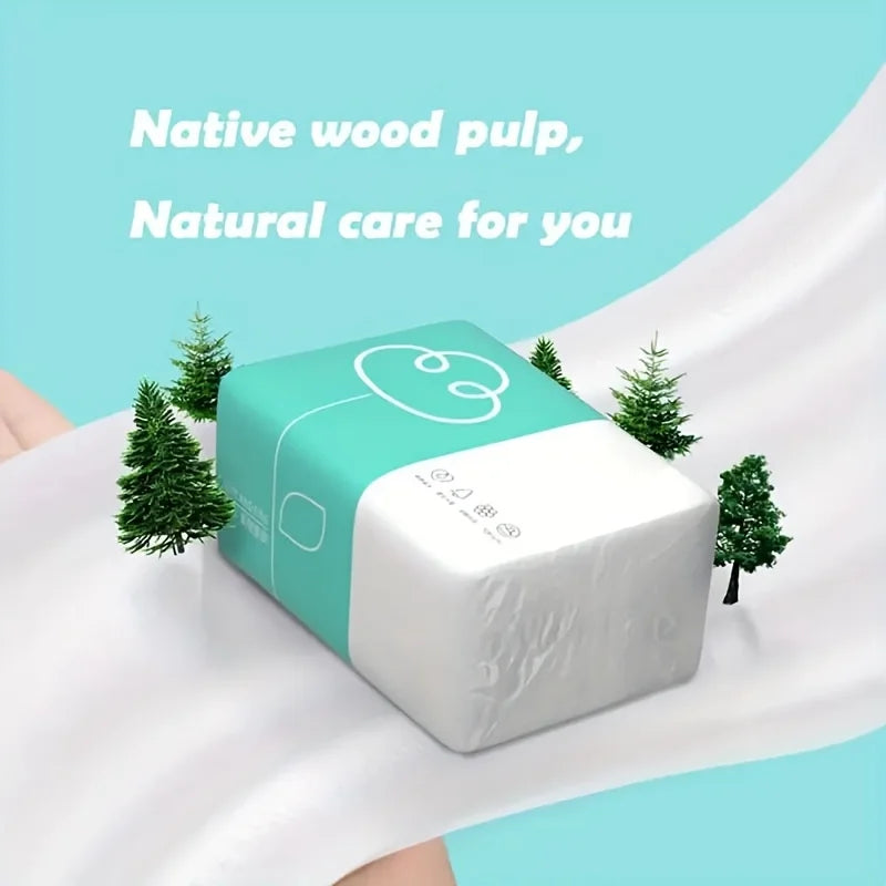 A pack of high-quality four layer paper -240 sheets per sheet, suitable for facial, toilet, and napkin use, home, dormitory, off Qme