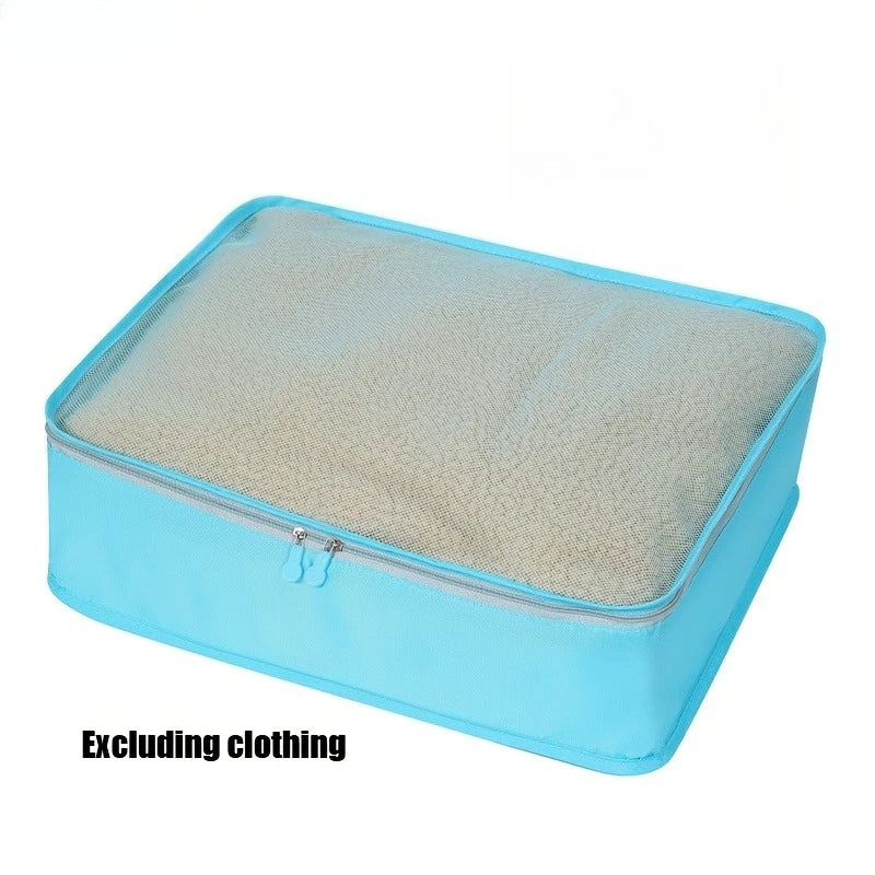 Travel Storage Bag, Mesh Bag Storage Set, Multifunctional Storage Bag, Luggage Storage Bag, Multi-Purpose Qme Sky Blue