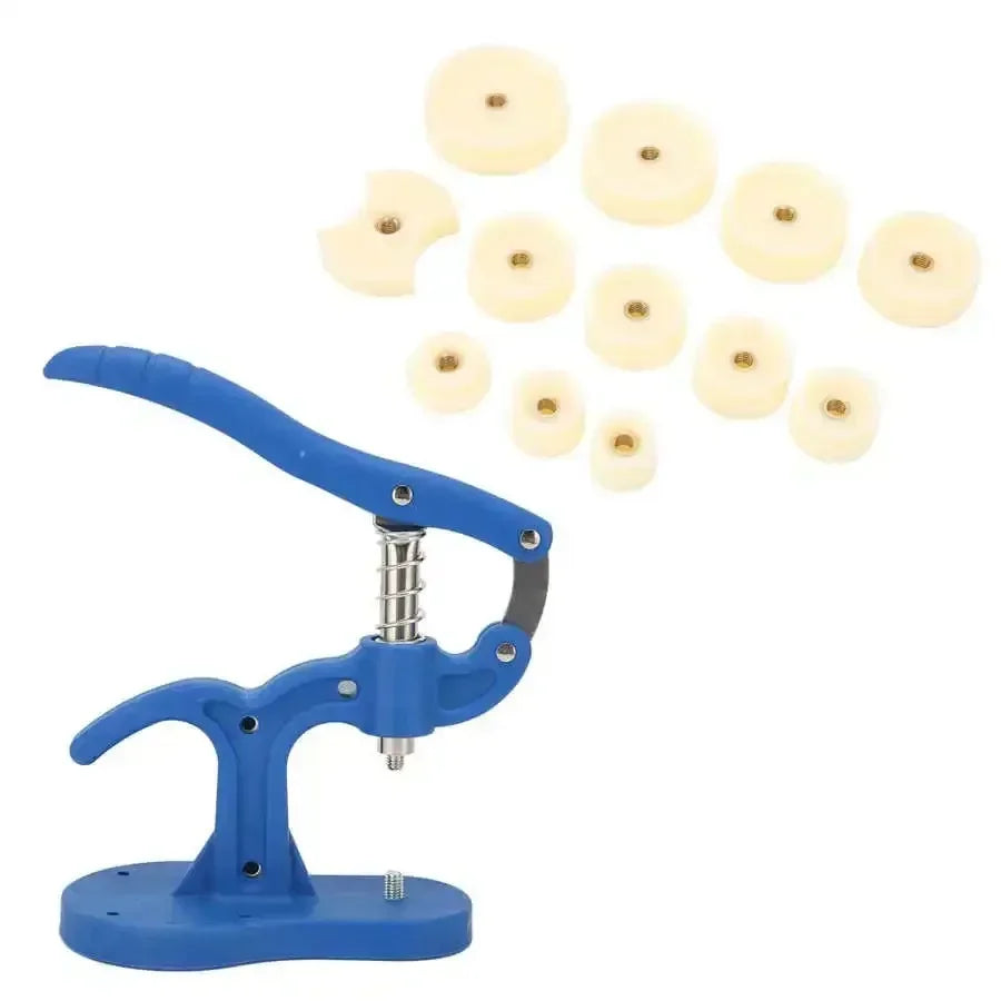 Watch Back Press Tool Set Nylon Prevent Slip Fitting Dies Nylon Watch Case Closer Watch Repair Tool Kit for Watchmaker 12pcs Qme
