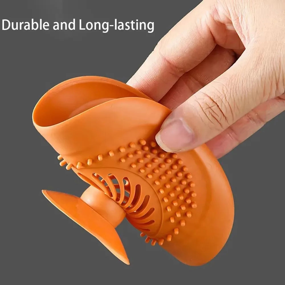 1PC Silicone anti-blocking bathtub plug bathroom floor drain shower sink kitchen household filter tool Qme
