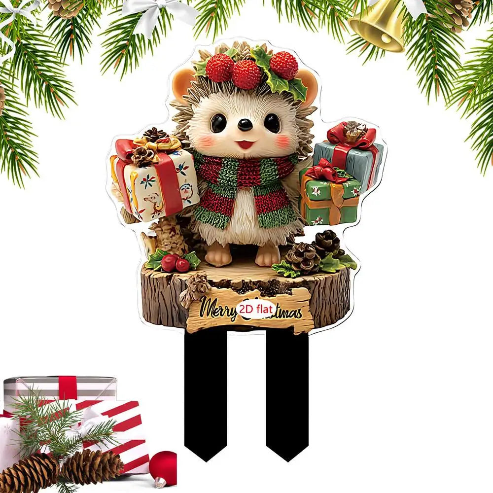 Christmas Yard Stake Decoration Decorative Garden Stakes Decor 2D Qme SCD7545 China Mainland