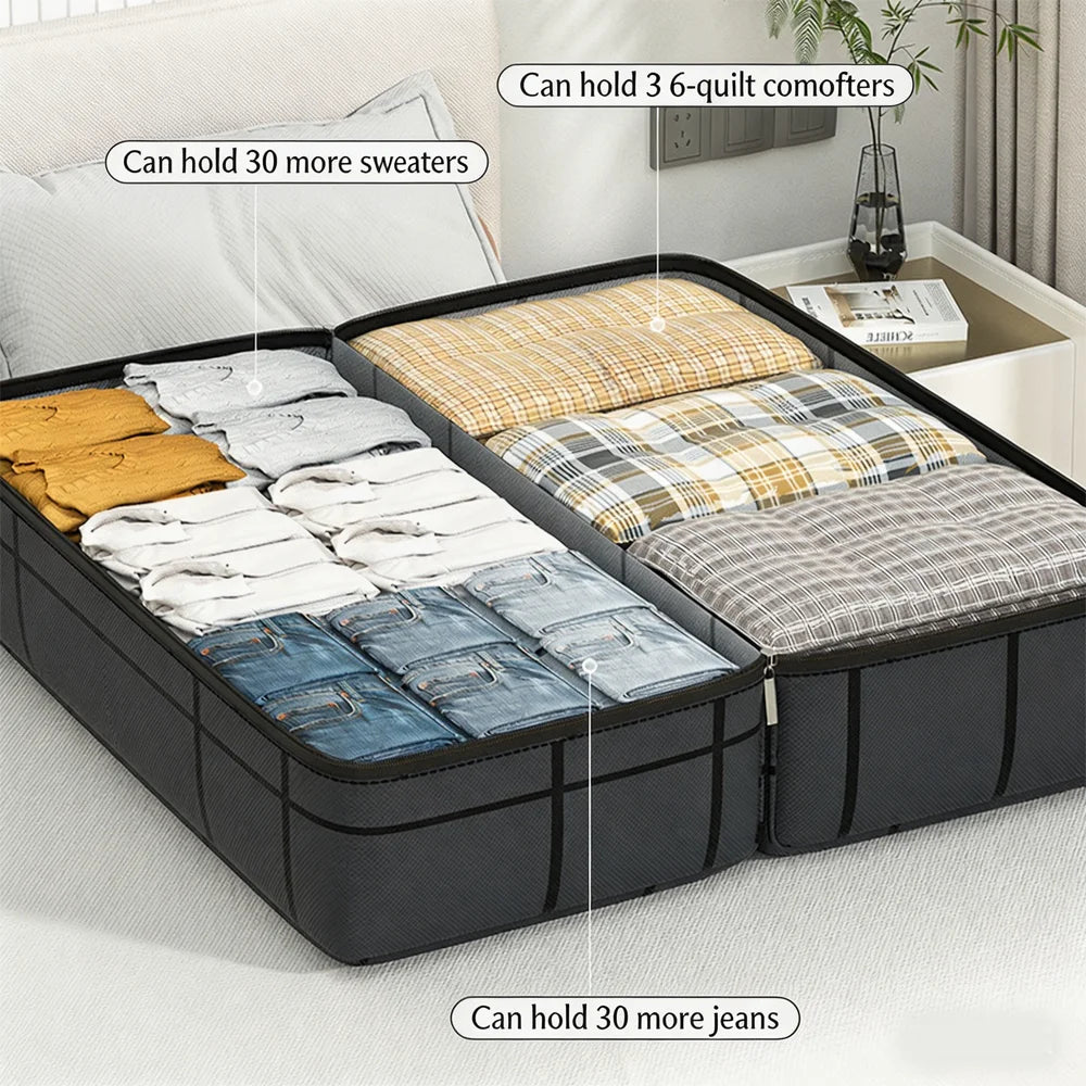 Thickened Dustproof & Moisture-Proof Large Capacity Handheld Packing Bag Home Wardrobe Clothes & Quilt Storage Moving Essential Qme