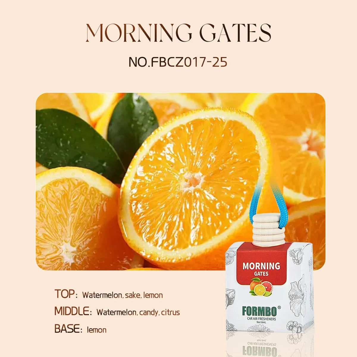 Essential Oil Car Air Freshener Lasting Fragrance Home Decoration Qme MORNING GATES