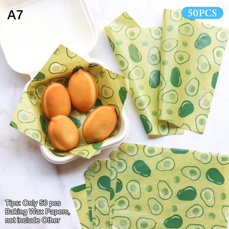 Non-stick Cake Burger Chips Wrapping Papers Food Grade Baking Wax Qme A7