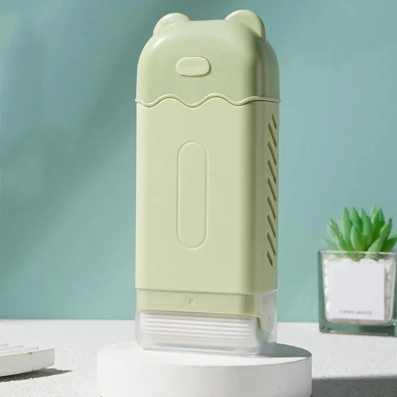 Hand Free Scrubbing Soap Box Multifunctional Bubble Box Household Automatic Soap Drain Roller Laundry Soap Drainage Type Qme Green