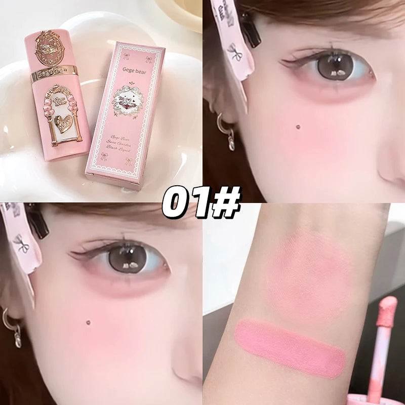 Light Blush Liquid Gege Bear Moisturizing Matte Vitality Whitening Qme GX1380-1