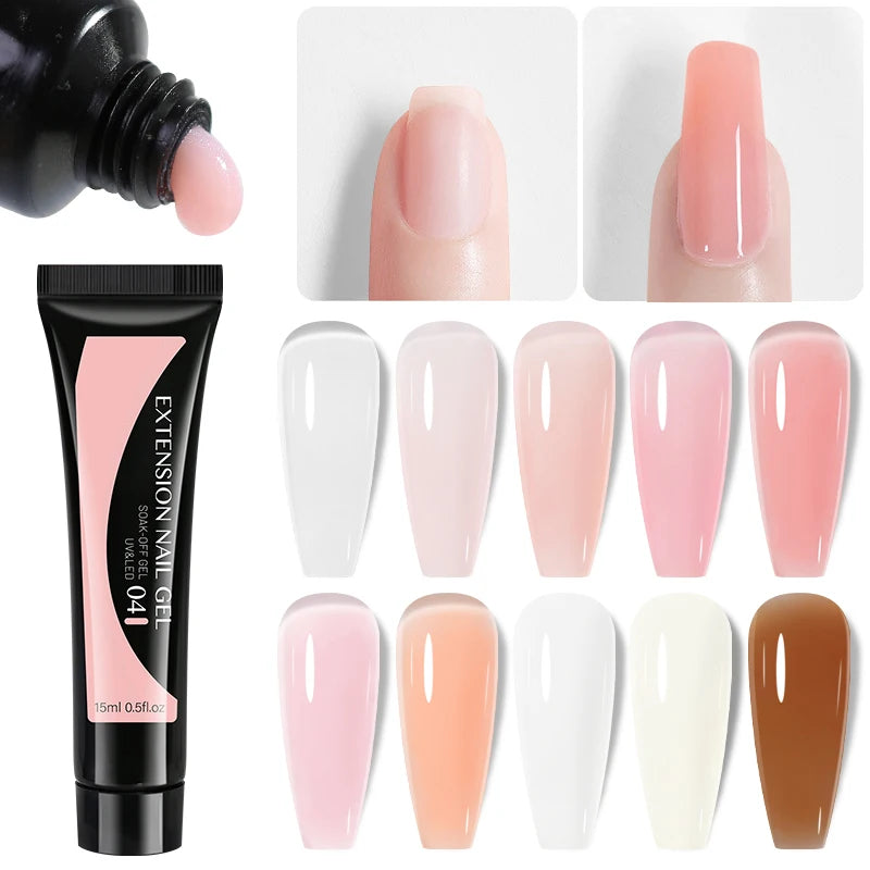 Nail Extension Gel Builder French Jelly Quick Construction Semi Qme