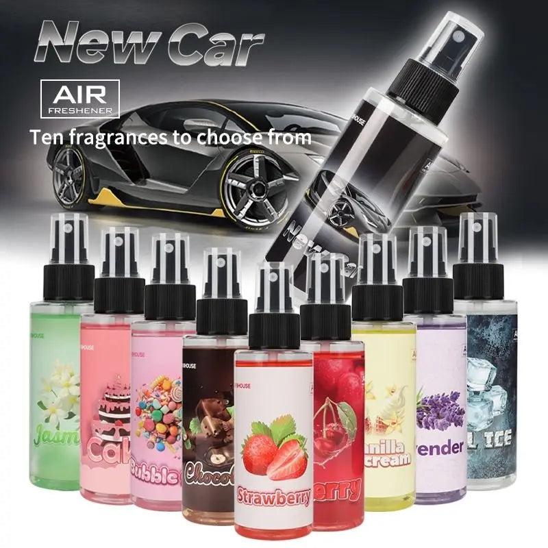 Alcohol-free Car Deodorant Spray Cocoa Strawberry Vanilla Cake Fresh Qme