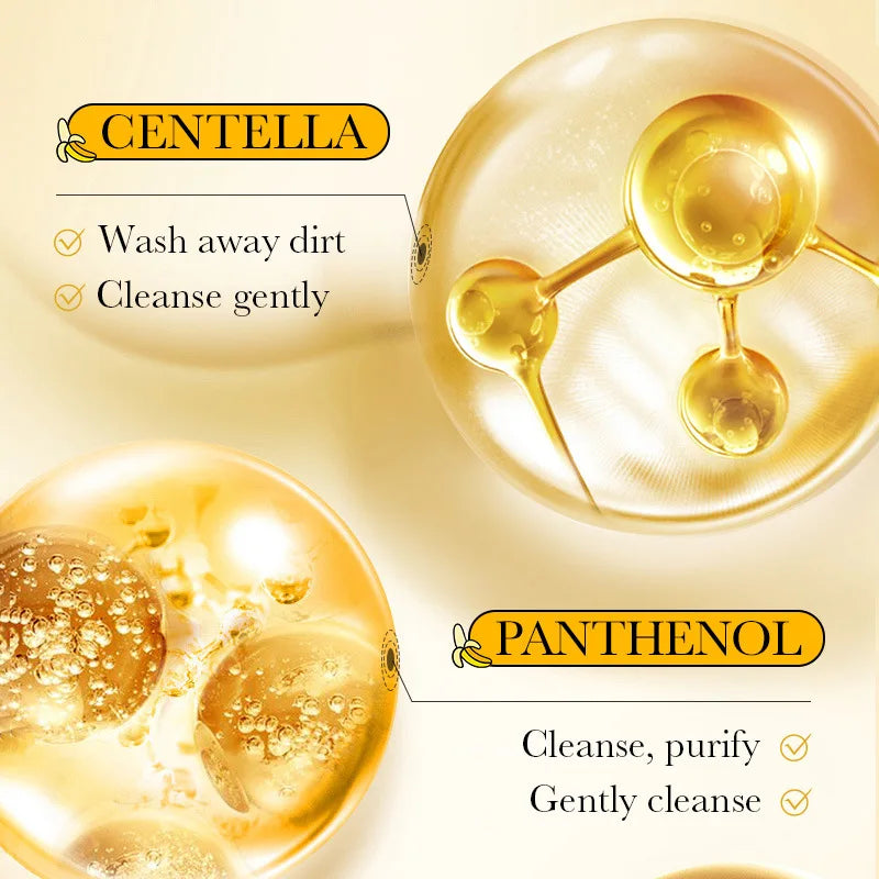 Amino Acid Gentle Facial Cleanser Banana Extract Deeply Cleanses Qme