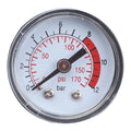 1 Pc Air Compressor Pneumatic Hydraulic Fluid Measure Air Pressure 0-170 PSI(0- 12 Bar) For Dial Measuring Instrument Qme Default Title