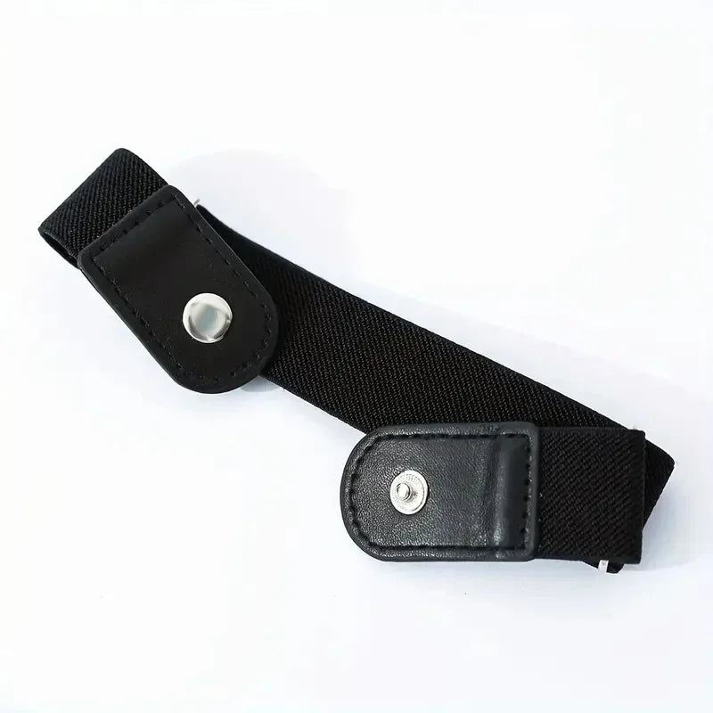 2pcs/set No Buckle Elastic Belt For Women Men Unisex Stretch Belt For Pants Jeans Casual Buckle Free Adjustable Invisible Belt Qme