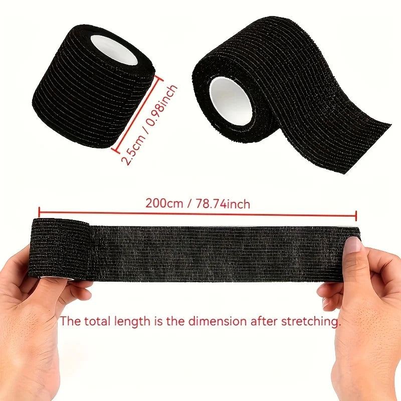 10pcs/Set Breathable Elastic Self-Adhesive Tape, 0.98 X 78.35inch, Suitable for Wrist, Ankle, Elbow, Knee, Human And Animal Use Qme