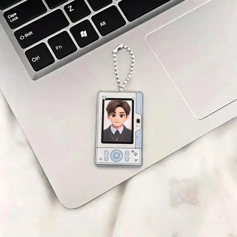 Cute Camera Shaped Clear Photocard Holder Acrylic Material Coil Qme A5